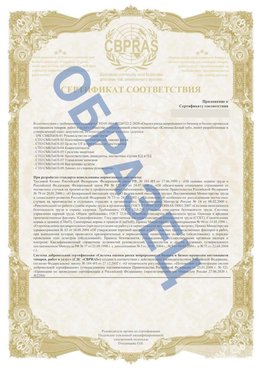 Образец Приложение к СТО 01.064.00220722.2-2020 Волжский Сертификат СТО 01.064.00220722.2-2020 